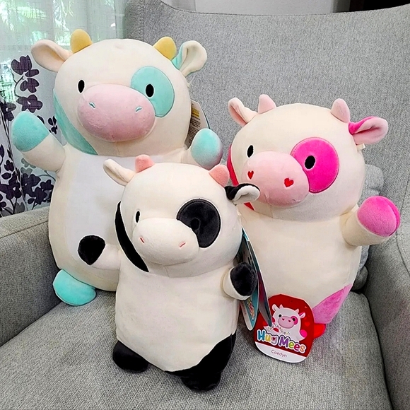 BNWT~ 10 " Connor, 12" Caedyn & 14" Belana Hugmee Squishmallow Cows 🐄 Bundle - Picture 2 of 10